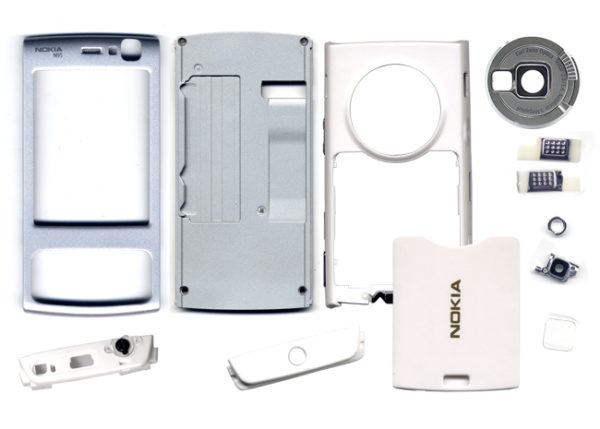 Προσοψη Για Nokia N95 Full OEM Full Ασημι Εμπρος Οθονης-Μωβ Πισω Με Καλυμα Μπαταριας-Πληκτρολογια-Αρθρωση