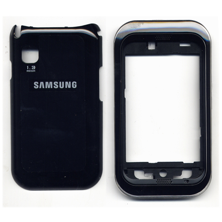 Προσοψη Για Samsung C3300 Εμπρος-Πισω Μαυρη Χωρις Τζαμακι OR (GH98-16378A+GH98-16379A)