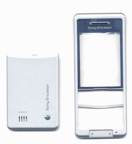 Προσοψη Για SonyEricsson C510 Ασημι OR Εμπρος Με Τζαμακι-Καλυμμα Μπαταριας (1218-6185 + 1217-1861)