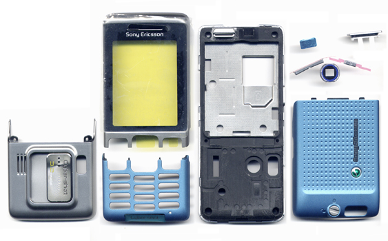Προσοψη Για SonyEricsson C702 Τυρκουαζ Full Με Τζαμακι Μαυρο
