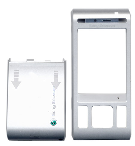 Προσοψη Για SonyEricsson C905 Ασπρη/Ασημι Εμπρος Οθονης Χωρις Τζαμι-Πισω Μπαταριας OR (1208-1741 + 1208-3806)
