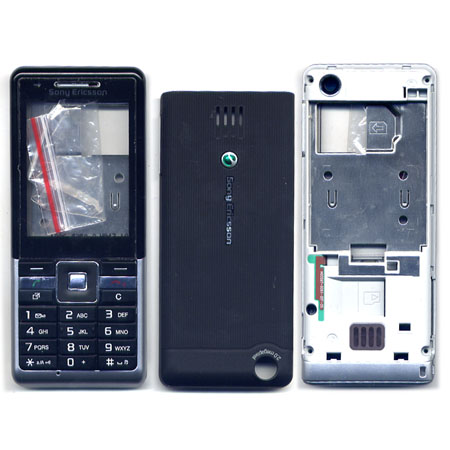 Προσοψη Για SonyEricsson Naite J105 Μαυρη OEM Full Με Πληκτρολογιο-Τζαμι-Πλαστικα Κουμπακια