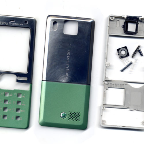 Προσοψη Για SonyEricsson T650 Πρασινη Κατω-Ασημι Πανω Full OEM