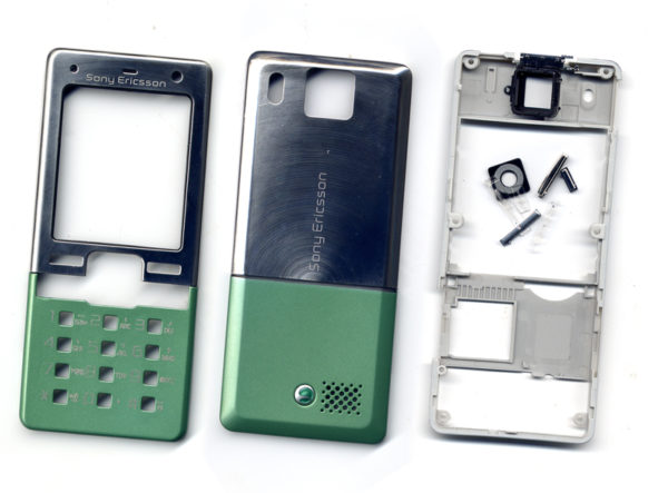 Προσοψη Για SonyEricsson T650 Πρασινη Κατω-Ασημι Πανω Full OEM