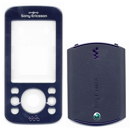 Προσοψη Για SonyEricsson W395 OR Σκουρο Μπλε Εμπρος Χωρις Τζαμι-Καλυμμα Μπαταριας Σκουρο Γκρι (1216-9352+1216-9308)