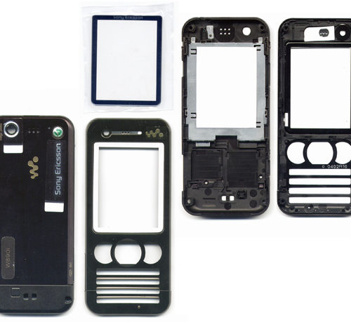 Προσοψη Για SonyEricsson W890 Μαυρη OR Full Με Τζαμι Και Πλαστικα Κουμπια