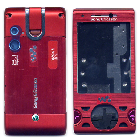 Προσοψη Για SonyEricsson W995 Κοκκινη Full OEM Με Πλαστικα Κουμπακια Χωρις Αρθρωση
