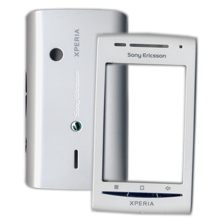 Προσοψη Για SonyEricsson Xperia X8-E15 OEM Ασπρη Εμπρος-Πισω Με Πληκτρολογιο-Πλαινα Κουμπακια-Χωρις Τζαμι Digitizer