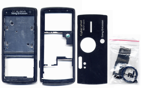 Προσοψη Για Sonyericsson K850 Μαυρη-Πρασινο Μεσαιο Full Με πλαστικα Κουμπακια OEM