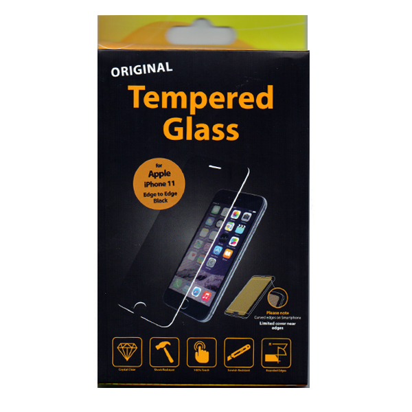 Προστατευτικο Τζάμι Οθονης TT Edge to Edge Μαυρο Για iPhone 11