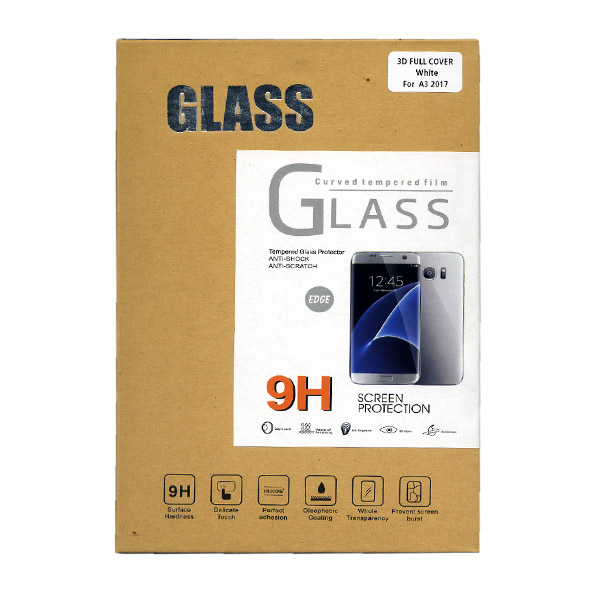 Προστατευτικο Τζαμι Οθονης Plus One 3D Για Samsung A320 Galaxy A3 2017 Άσπρο