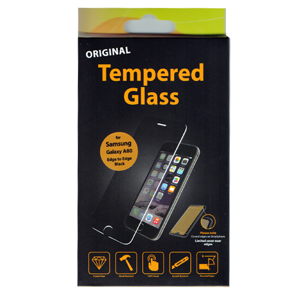 Προστατευτικο Τζαμι Οθονης TT Edge to Edg Για Samsung Galaxy A80 Μαυρο