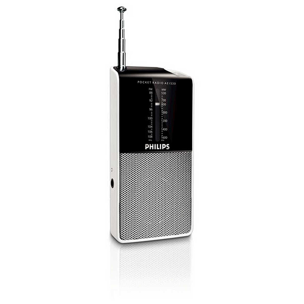 Ραδιοφωνο Φορητο Αναλογικό FM/MV Philips AE1530 Μαυρο - Ασημι