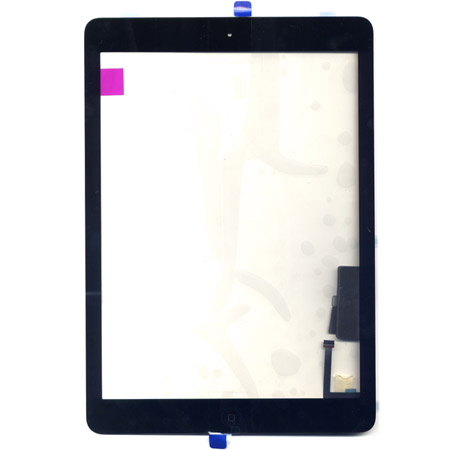 Τζαμι Για Apple iPad Air / iPad 5 Μαυρο Με Home Button Grade A