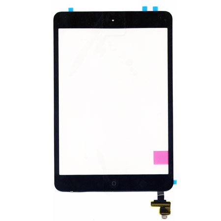 Τζαμι Για Apple iPad mini 2 Με Home Button Μαυρο Grade A