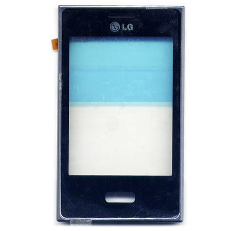 Τζαμι Για LG E400 Optimus L3 Μαυρο OR Με Προσοψη Ασημι