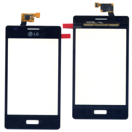 Τζαμι Για LG E610 Optimus L5 Μαυρο Με Frame OR (EBD61345904)