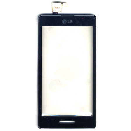 Τζαμι Για LG P760 Optimus L9 Μαυρο Με Frame Ασημι OR