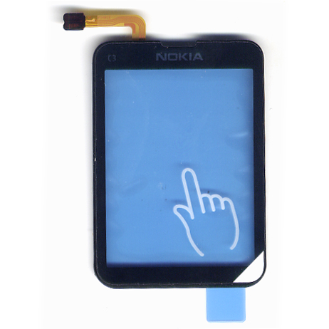 Τζαμι Για Nokia C3-01 Μαυρο OR