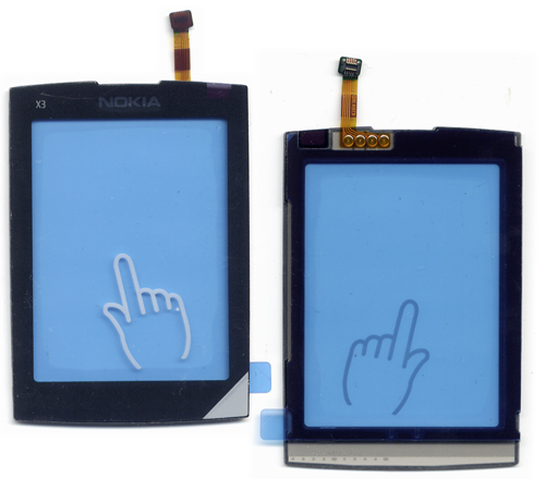 Τζαμι Για Nokia X3-02 Μαυρο OR (4870046)