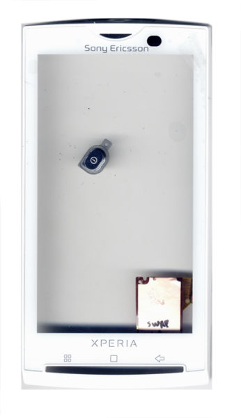 Τζαμι Για SonyEricsson Xperia X10 Με Εμπρος Μερος Προσοψης Ασπρη OR