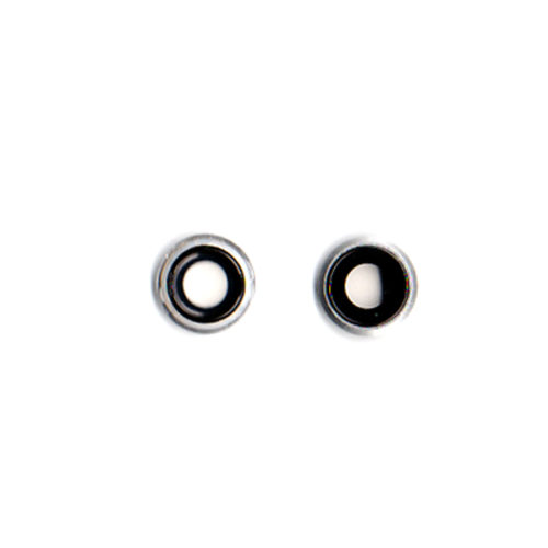 Τζαμι Καμερας Για iPhone 8+ Με Frame Ασημι