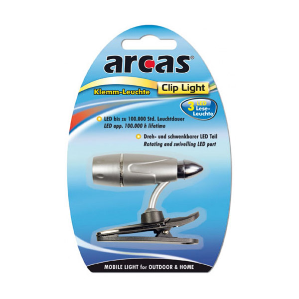 Φακος Arcas 3 Led Για Αναγνωση