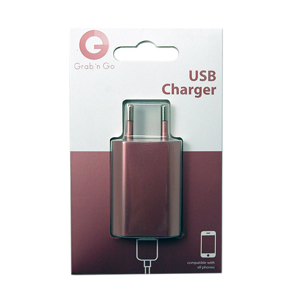 Φορτιστης Σπιτιου GNG 1A Ροζ Χρυσος Με Συσκευασια