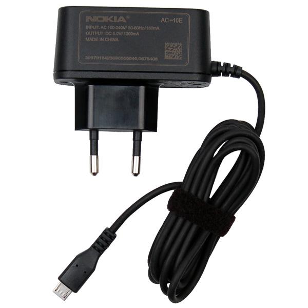 Φορτιστης Ταξιδιου AC-10E Για Νokia MicroUSB Bulk
