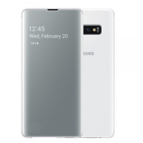 ORIGINAL SAMSUNG BOOK CLEAR VIEW S10 PLUS white