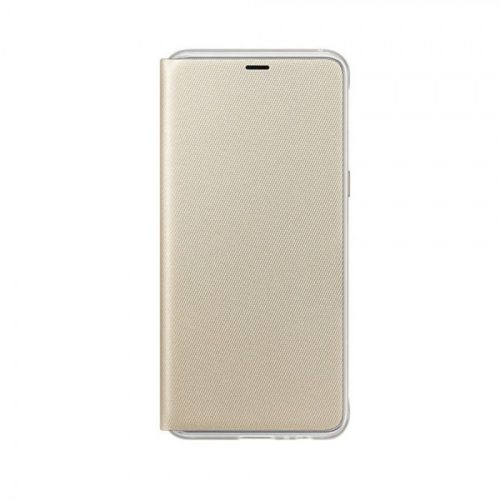 ORIGINAL SAMSUNG BOOK NEON FLIP COVER A8 2018 gold