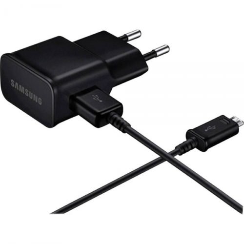 ORIGINAL SAMSUNG TRAVEL CHARGER 2A+MICRO USB black