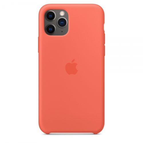 ORIGINAL APPLE SILICONE CASE IPHONE 11 PRO MAX clementine (Orange)