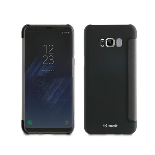 MUVIT BOOK CRYSTAL TOUCHFRONT SAMSUNG S8 PLUS black