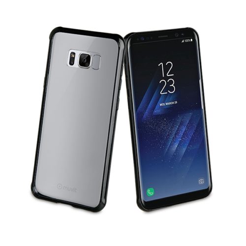MUVIT CRYSTAL BUMPER SAMSUNG S8 PLUS black backcover