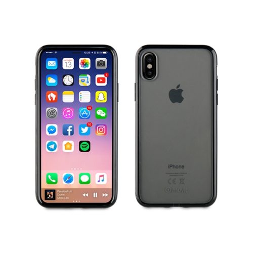 MUVIT CRYSTAL BUMPER  IPHONE X XS black backcover
