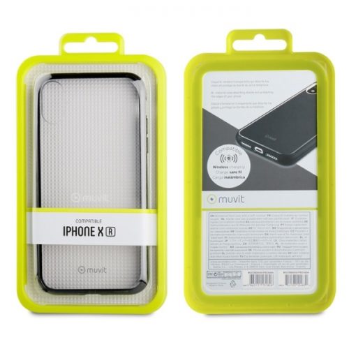 MUVIT CRYSTAL BUMPER IPHONE XR black backcover