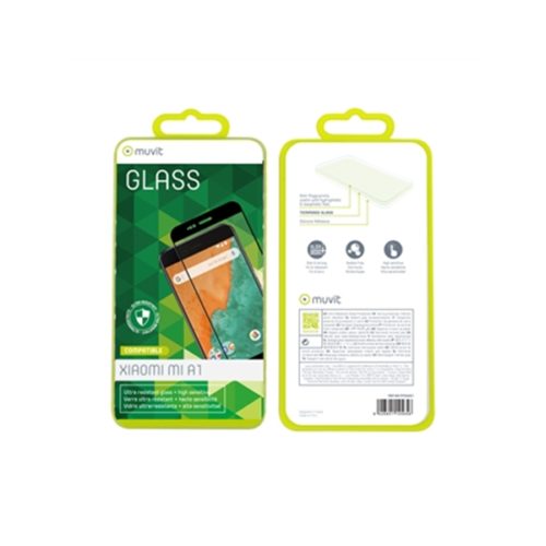 MUVIT JAPAN FULL FACE XIAOMI REDMI 5 PLUS black tempered glass