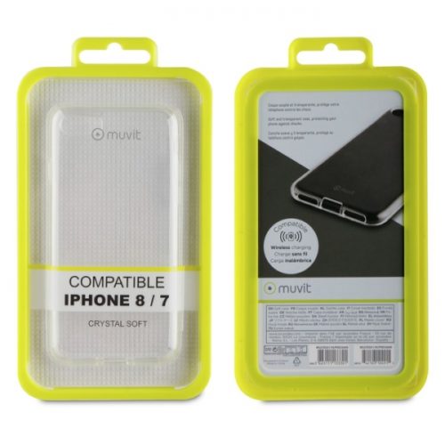 MUVIT TPU CRYSTAL SOFT IPHONE 8 7 trans backcover