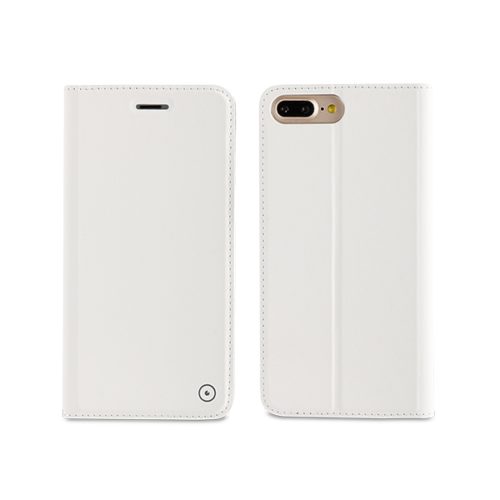 MUVIT LEATHER STAND BOOK APPLE IPHONE 7 PLUS / 8 PLUS white