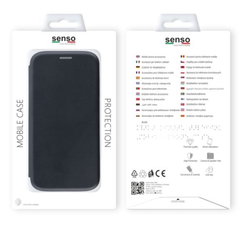 SENSO OVAL STAND BOOK HUAWEI P SMART black