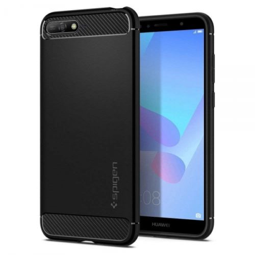 SPIGEN RUGGED ARMOR HUAWEI Y6 PRIME 2018 / HONOR 7A black backcover