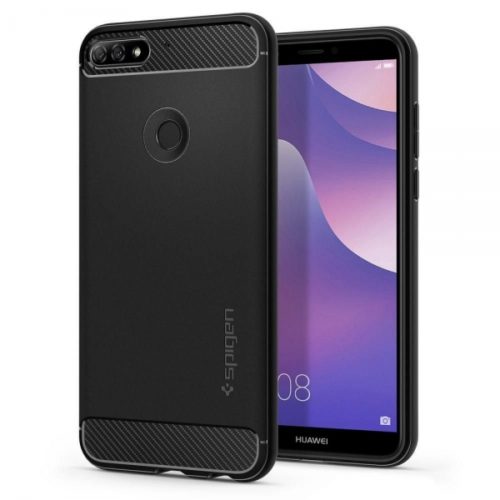 SPIGEN RUGGED ARMOR HUAWEI Y7 PRIME 2018 / HONOR 7C black backcover