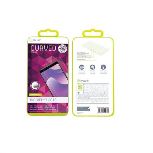 MUVIT JAPAN FULL FACE HUAWEI Y7 2018 tempered glass