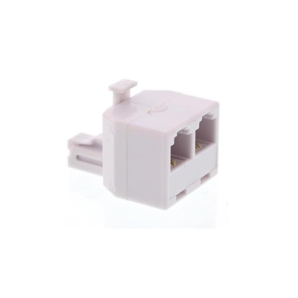Adaptor Rj11-6P4C 1αρσενικό/2θηλυκά (Παράλληλα) Well TEL-0007WE-WL