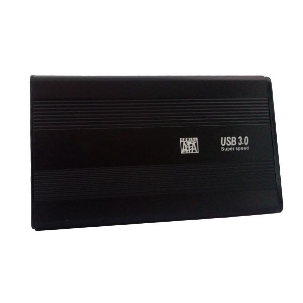 Enclosure μαύρο βιδωτό USB2.0  2
