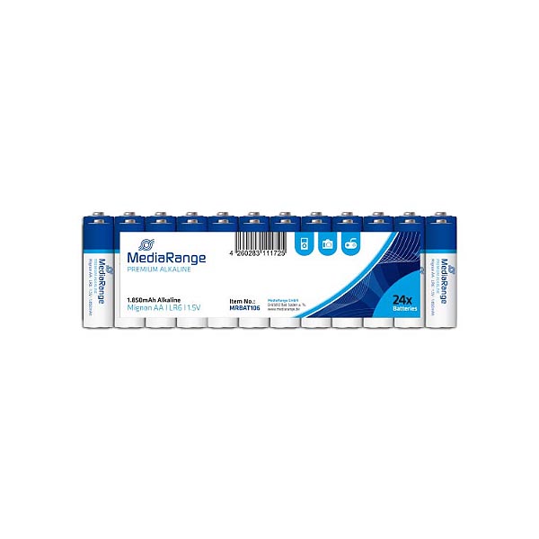 MEDIARANGE ALC LR6  AA shrink 24τεμ Αλκαλική Μπαταρία