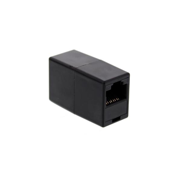 UTP Coupler Well (Μουφα) μαύρο TEL-0008-8/8BK-WL