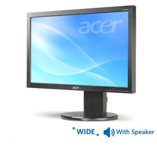Used Monitor B193W TFT/ACER/19"/1440x900/Wide/Black/With Speakers/D-SUB & DVI-D Grade Β