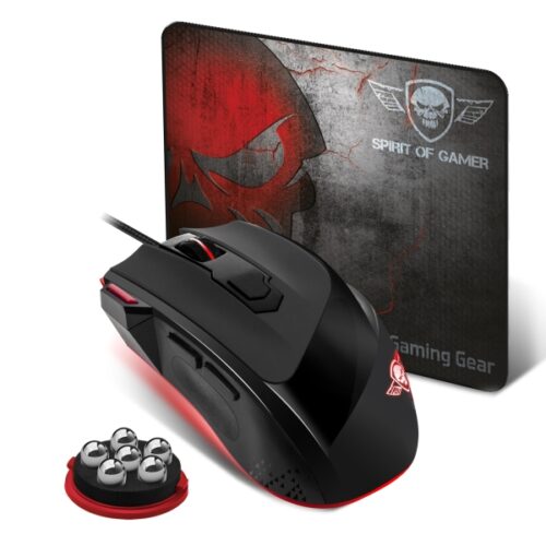 SOG PRO M3 USB Optical Gaming Mouse DPI 3200 MAX + MOUSE PAD